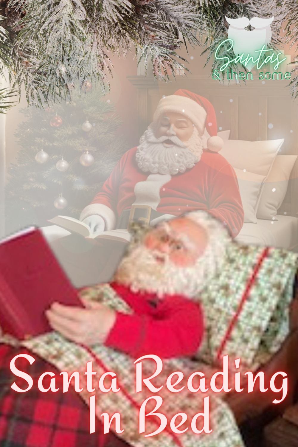 Santa Reading In Bed