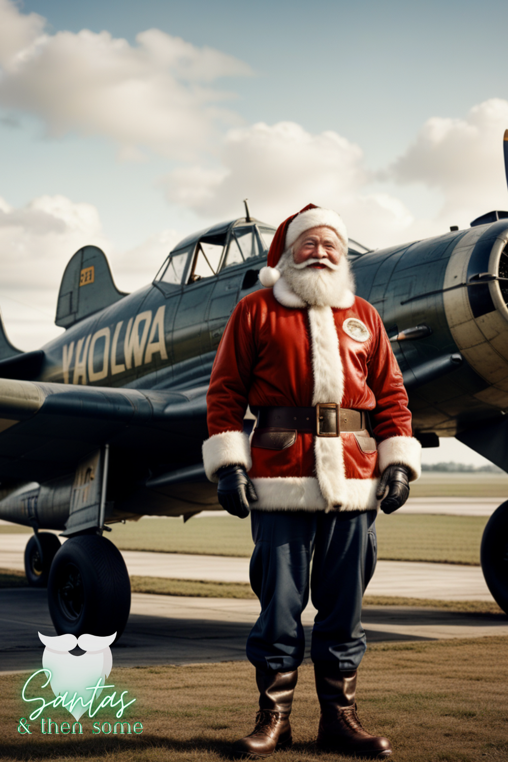 Aviator Santa With Propeller